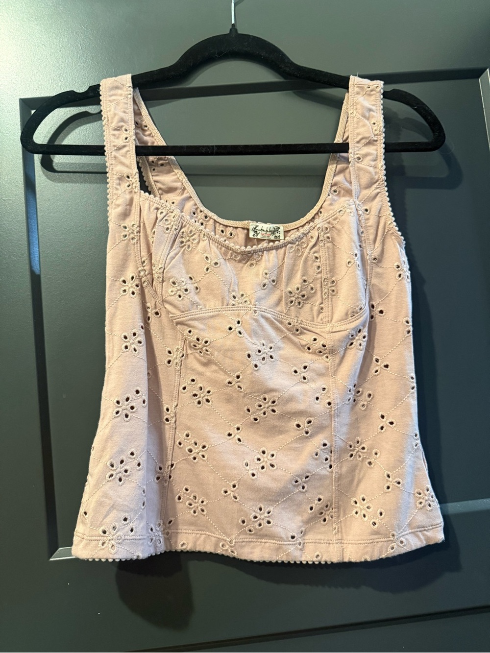 Free People - Eyelet Tank Top